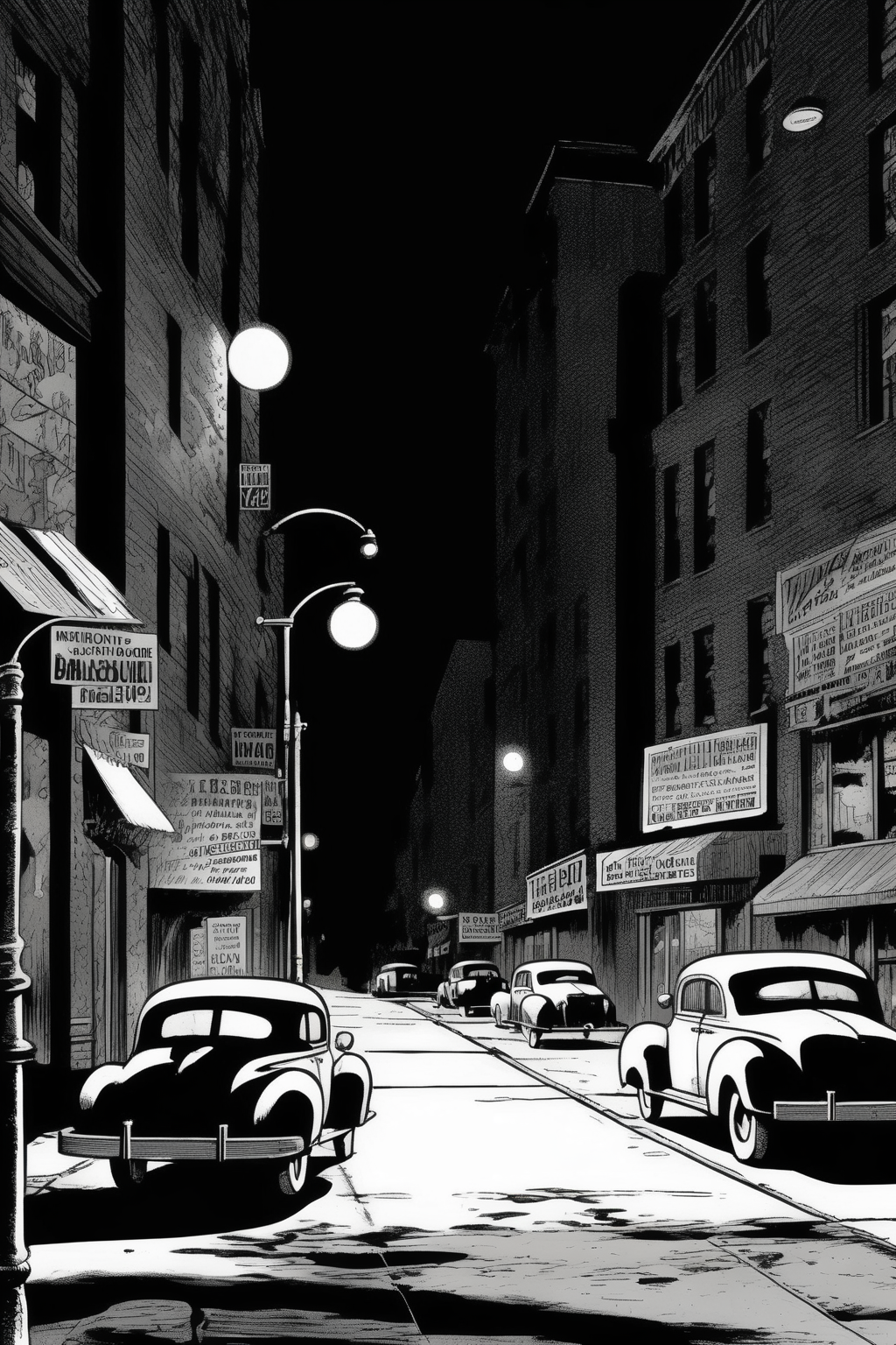 00954-3445344151-_lora_Will Eisner Style_1_Will Eisner Style - a New York street at night from the 1940', shadows, streetlamps, in a vintage comi.png